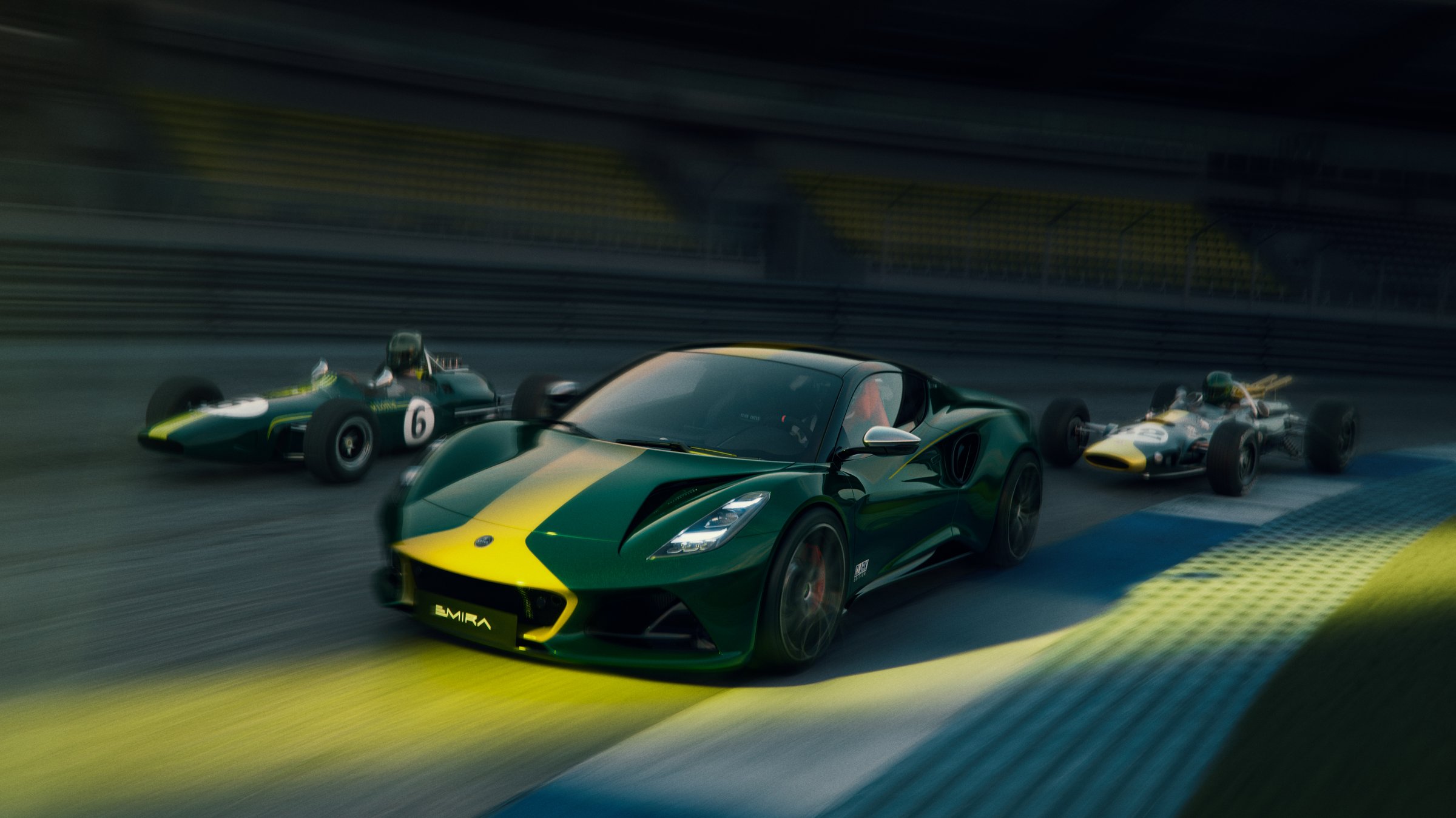 Lotus Emira — vista dinâmica Jim Clark
